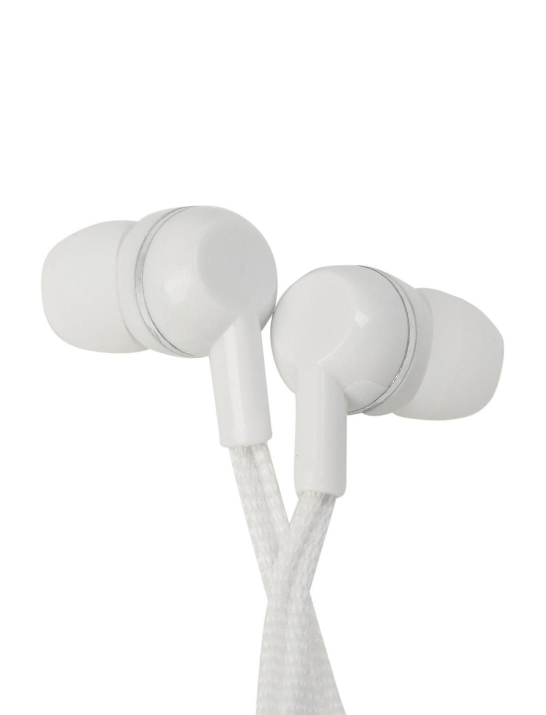 White Zipper Earbuds, , hi-res