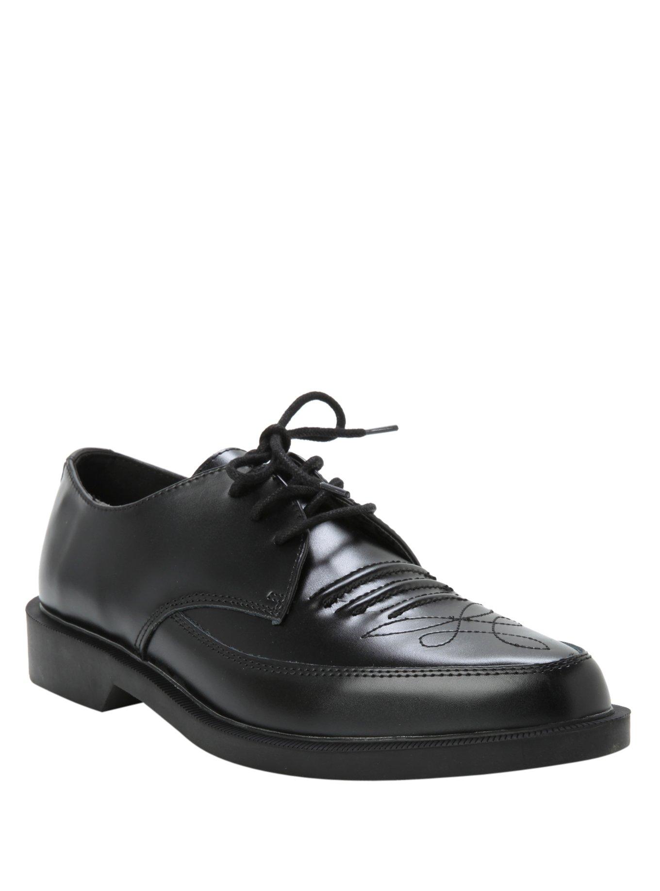 T.U.K. Black Western Jam Shoes, BLACK, hi-res