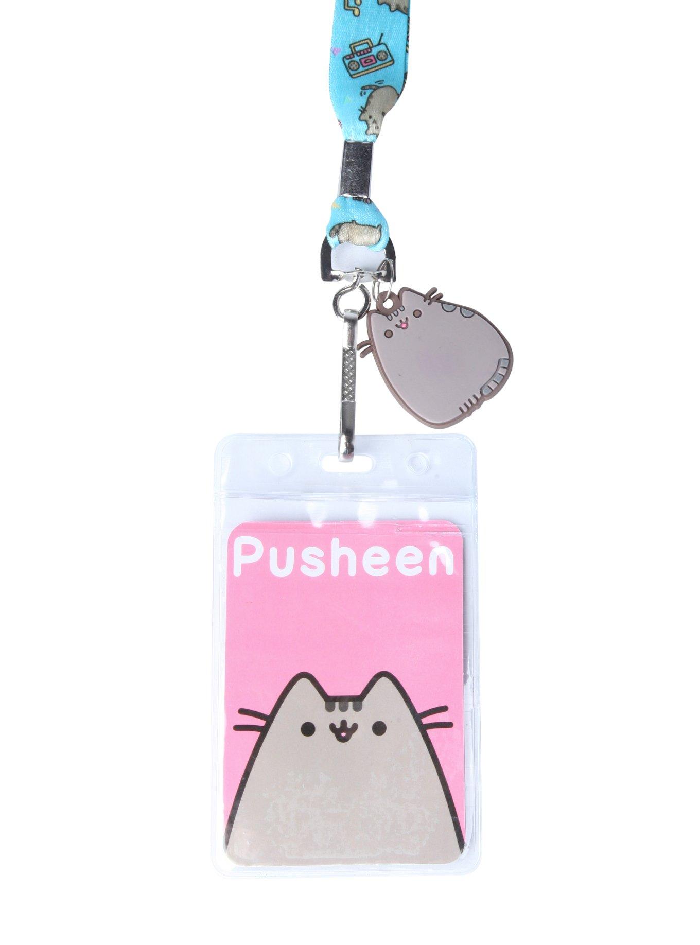 Pusheen Turquoise Lanyard, , hi-res