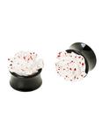 Acrylic White & Red Rose Splatter Plug 2 Pack, , hi-res