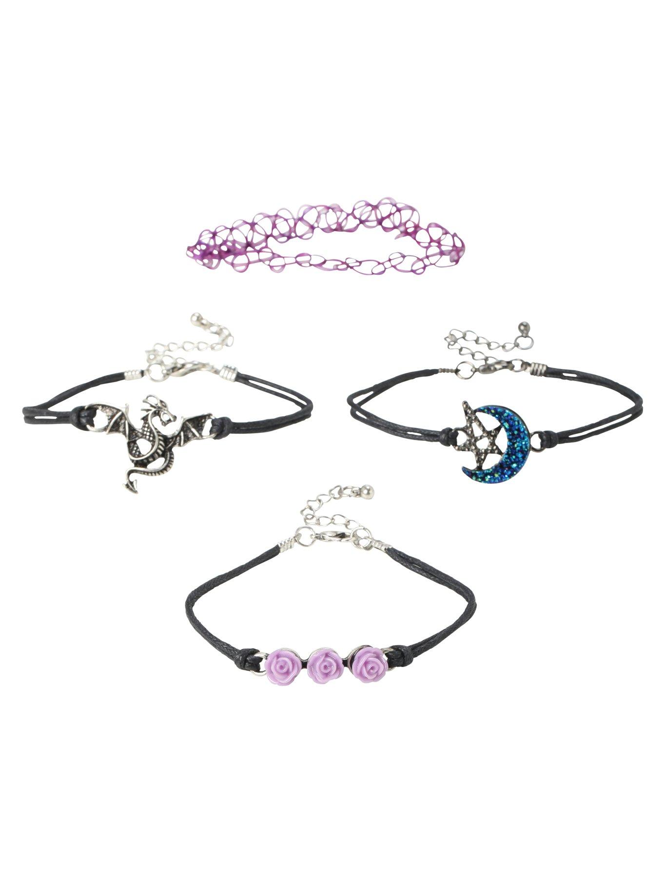 LOVEsick Dragon Rose Moon Bracelet 4 Pack, , hi-res