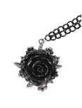 Black Rose Necklace, , hi-res