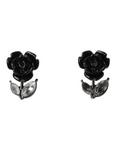LOVEsick Black Rose Earrings, , hi-res