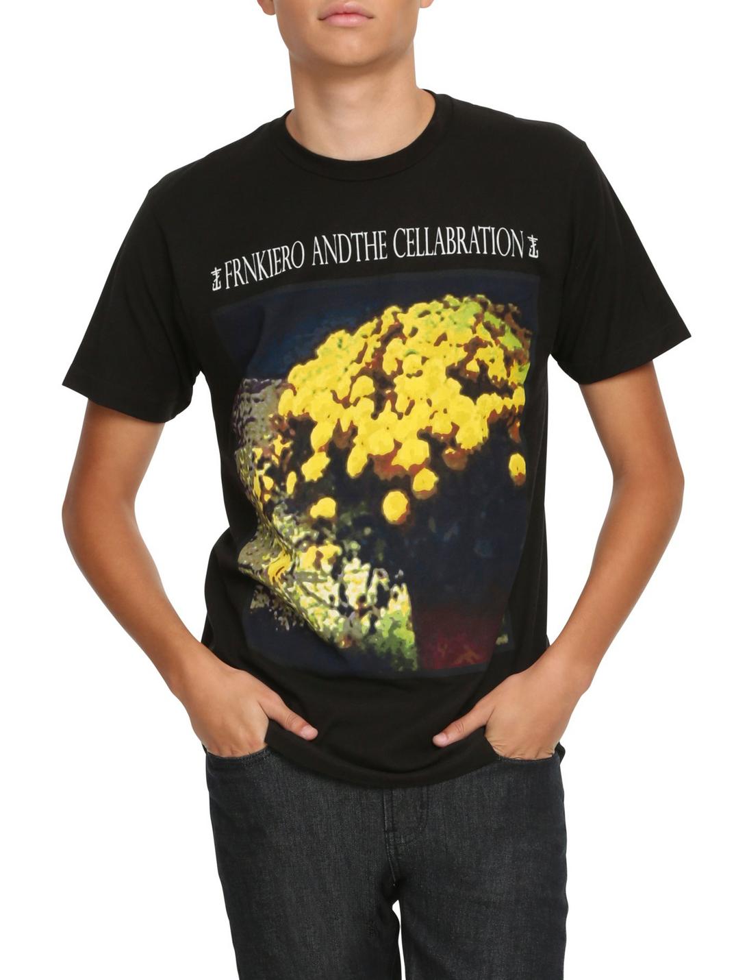Frnkiero Andthe Cellabration Flowers T-Shirt, BLACK, hi-res