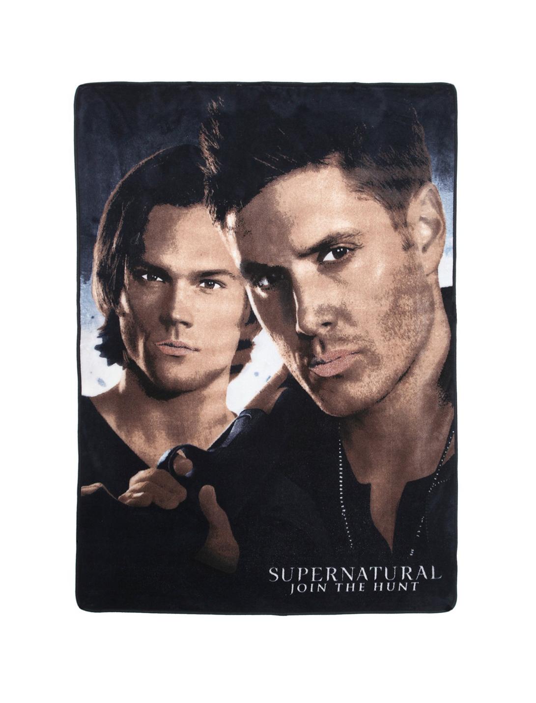 Supernatural Winchester Brothers Plush Throw, , hi-res