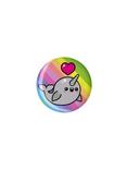 Narwhal Striped Rainbow Pin, , hi-res