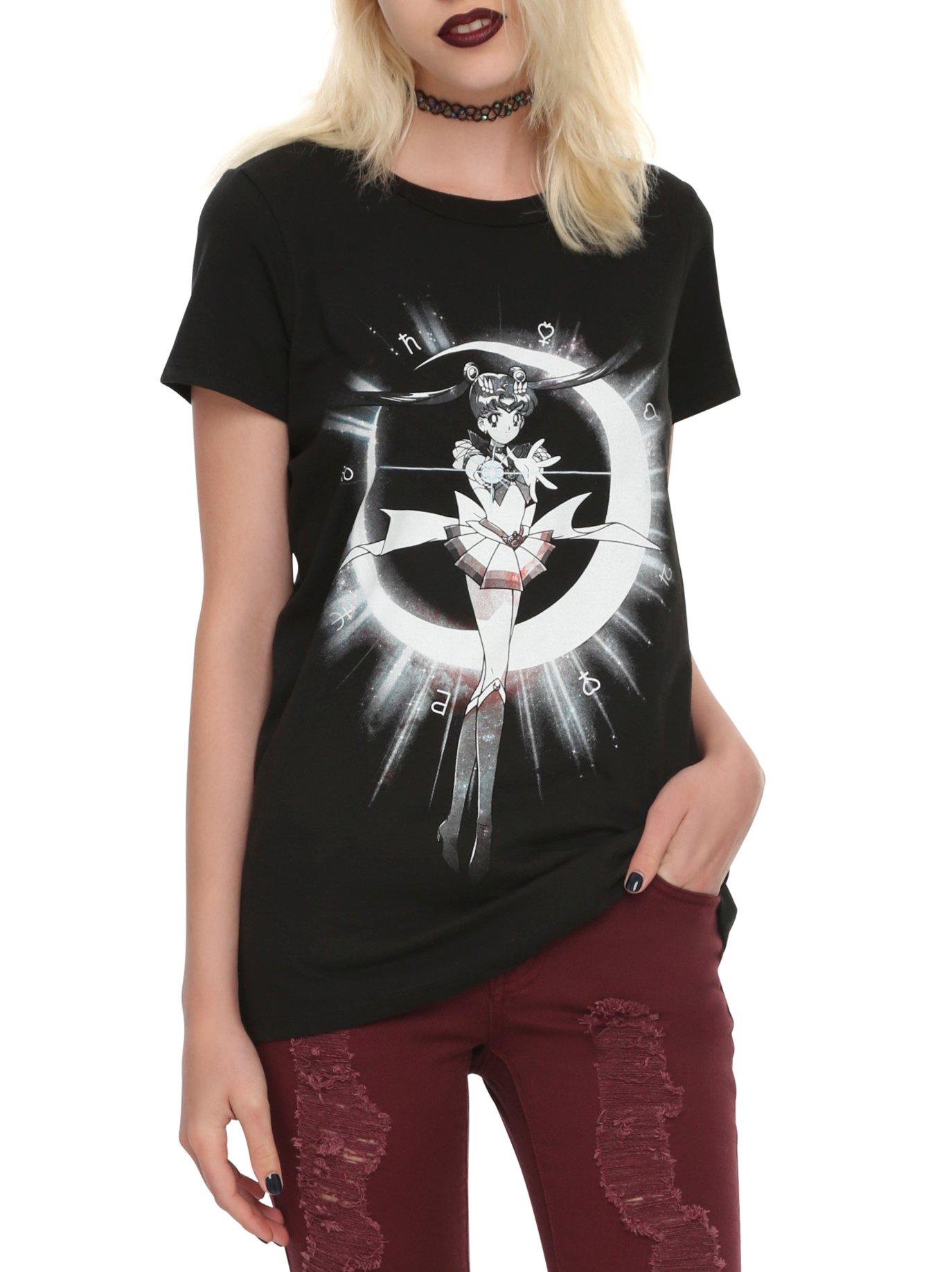 Sailor Moon Transformation Girls T-Shirt, BLACK, hi-res
