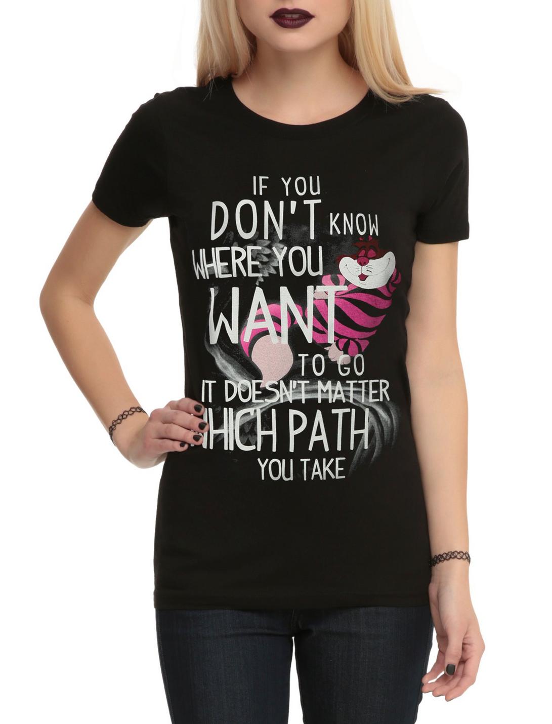Disney Alice In Wonderland Cheshire Cat Path Girls T-Shirt, , hi-res
