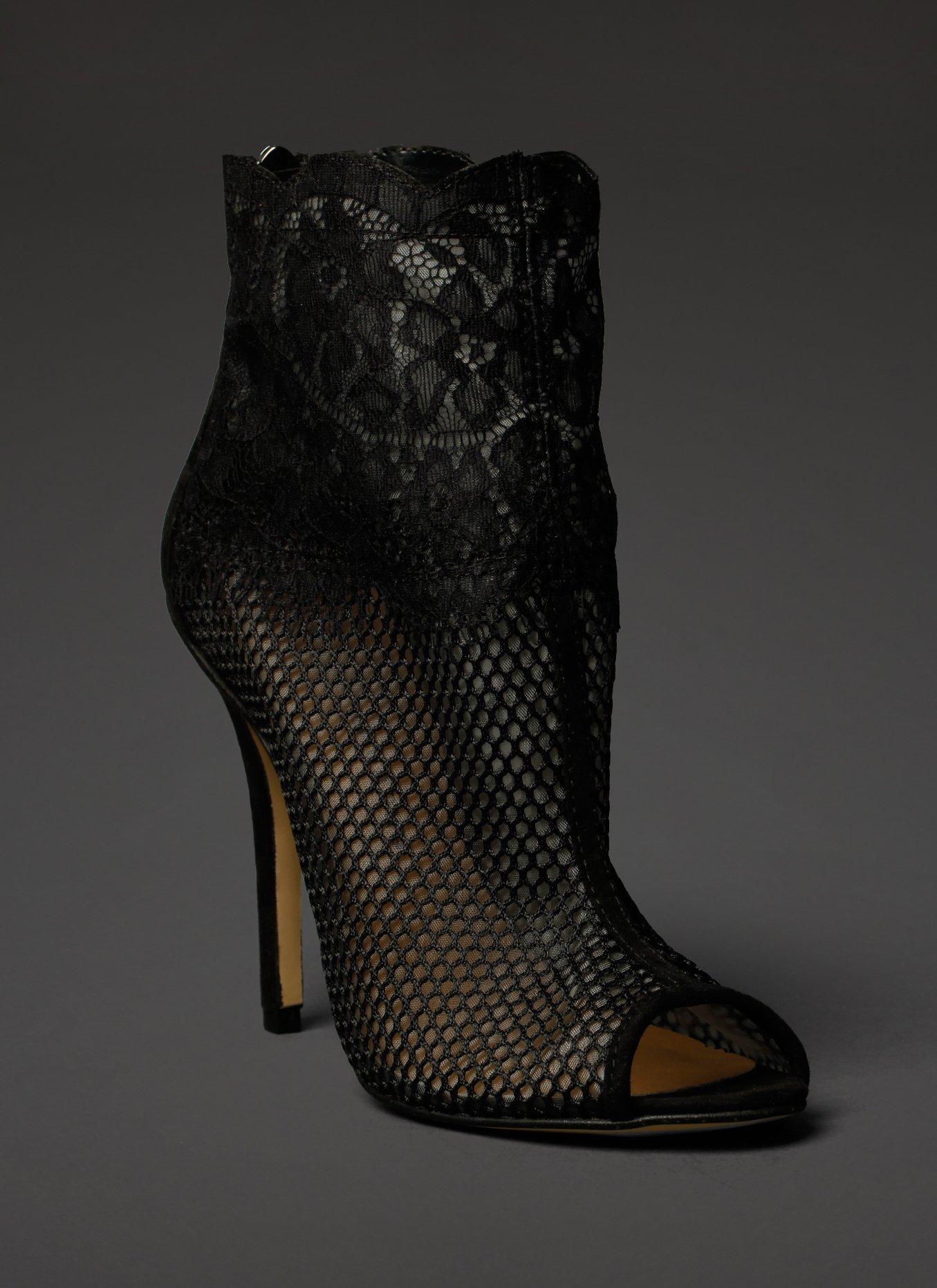 Chinese Laundry Mesh & Lace Bootie, , hi-res