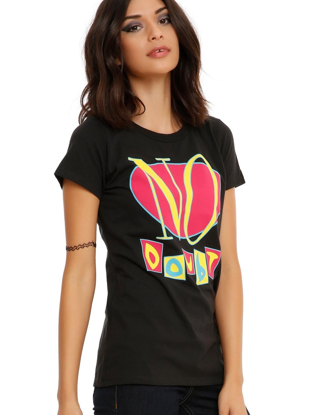 No Doubt Original Logo Girls T-Shirt, BLACK, hi-res