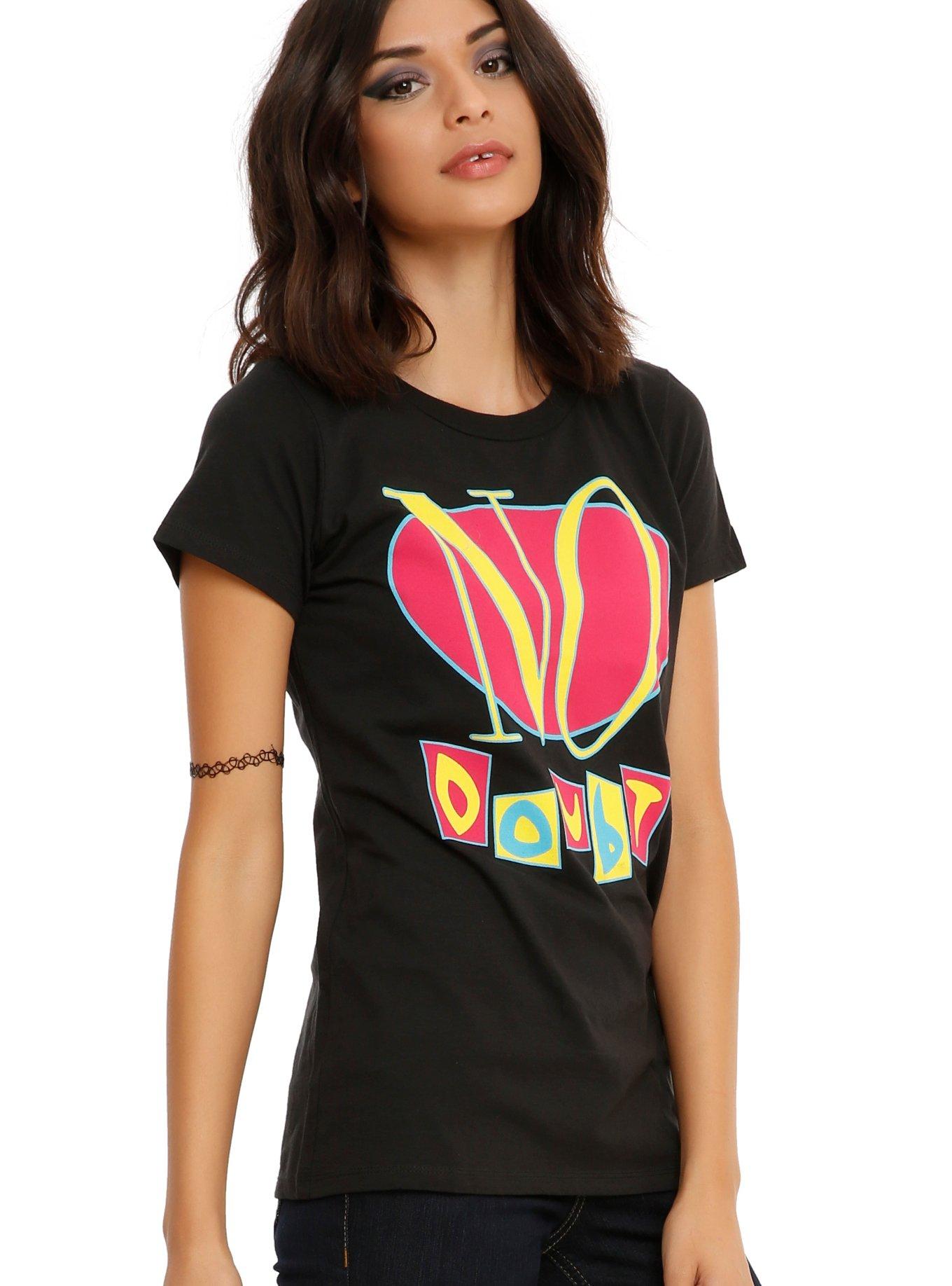 No Doubt Original Logo Girls T-Shirt, BLACK, hi-res