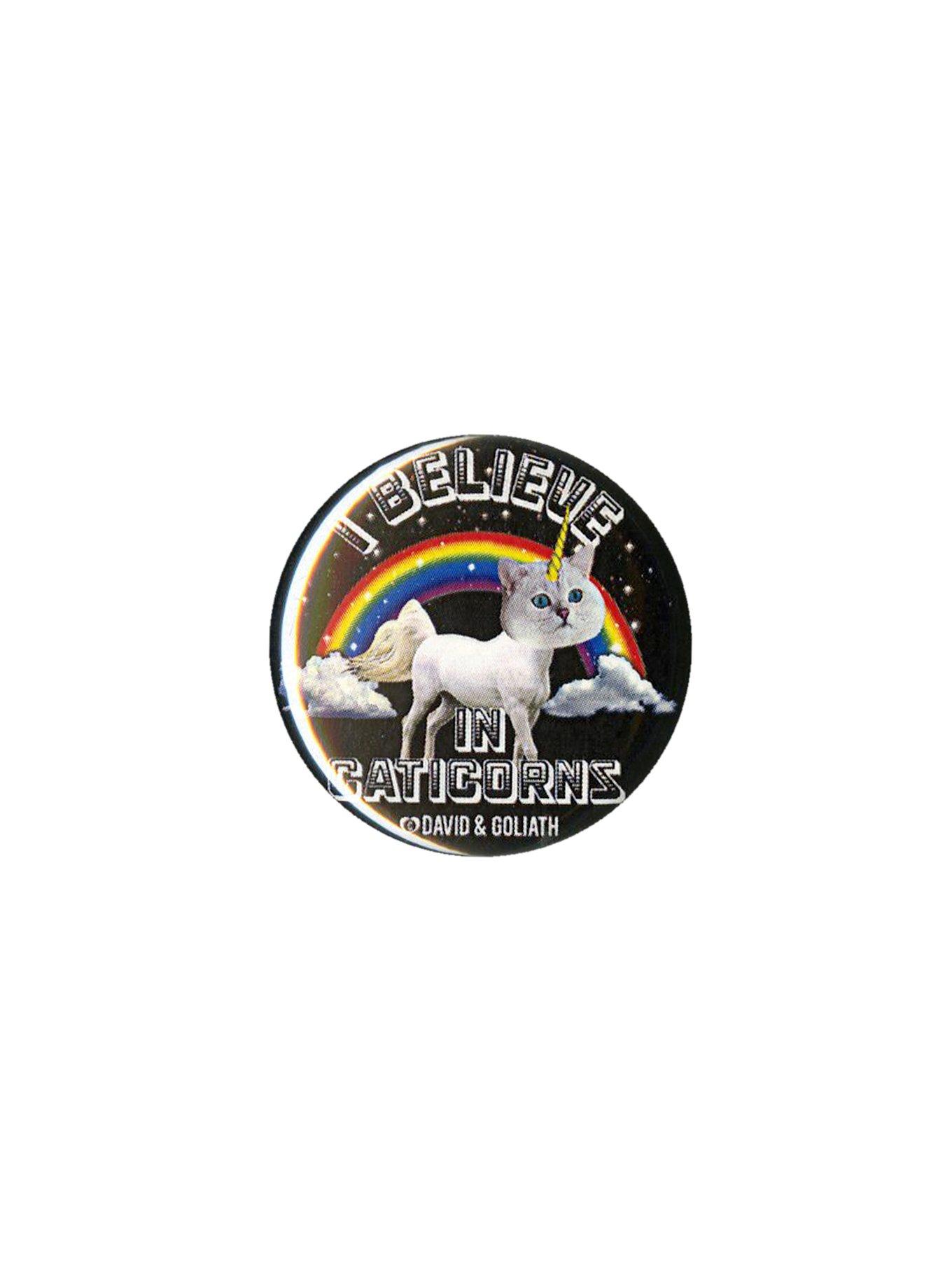David and Goliath I Believe In Caticorns Pin, , hi-res