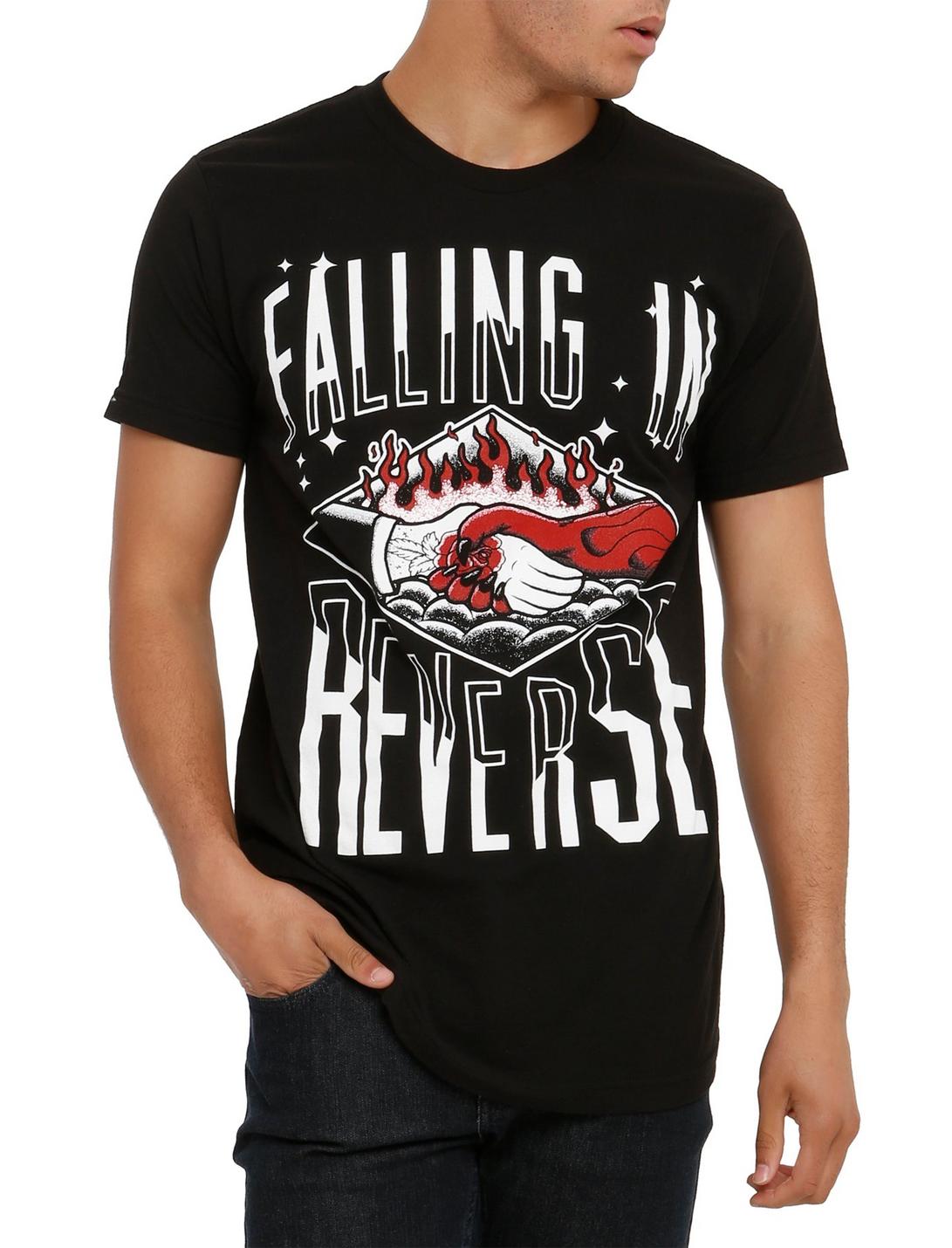 Falling In Reverse Handshake T-Shirt, BLACK, hi-res