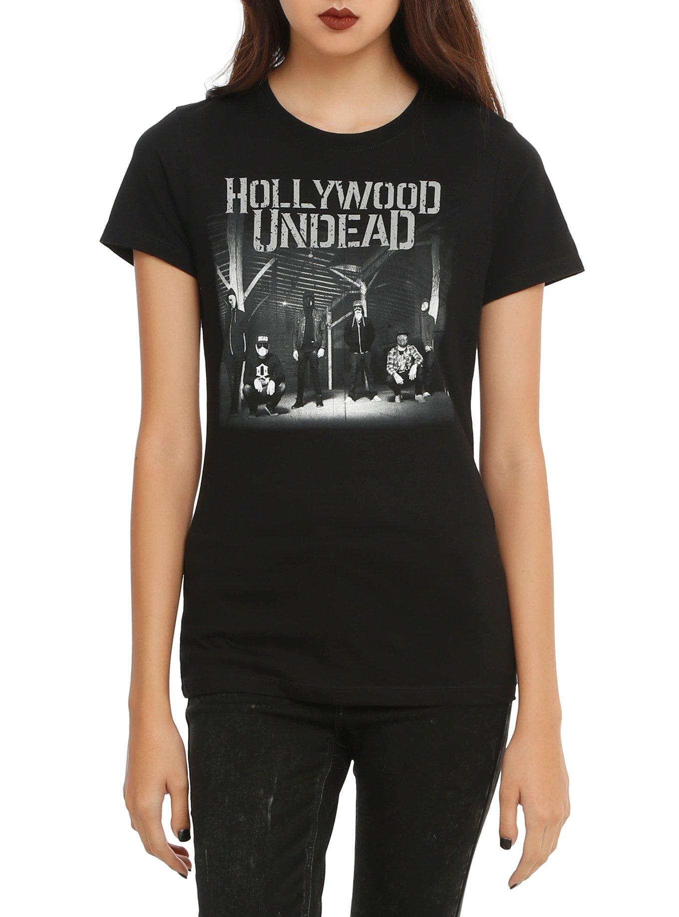 Hollywood Undead Warehouse Girls T-Shirt, BLACK, hi-res