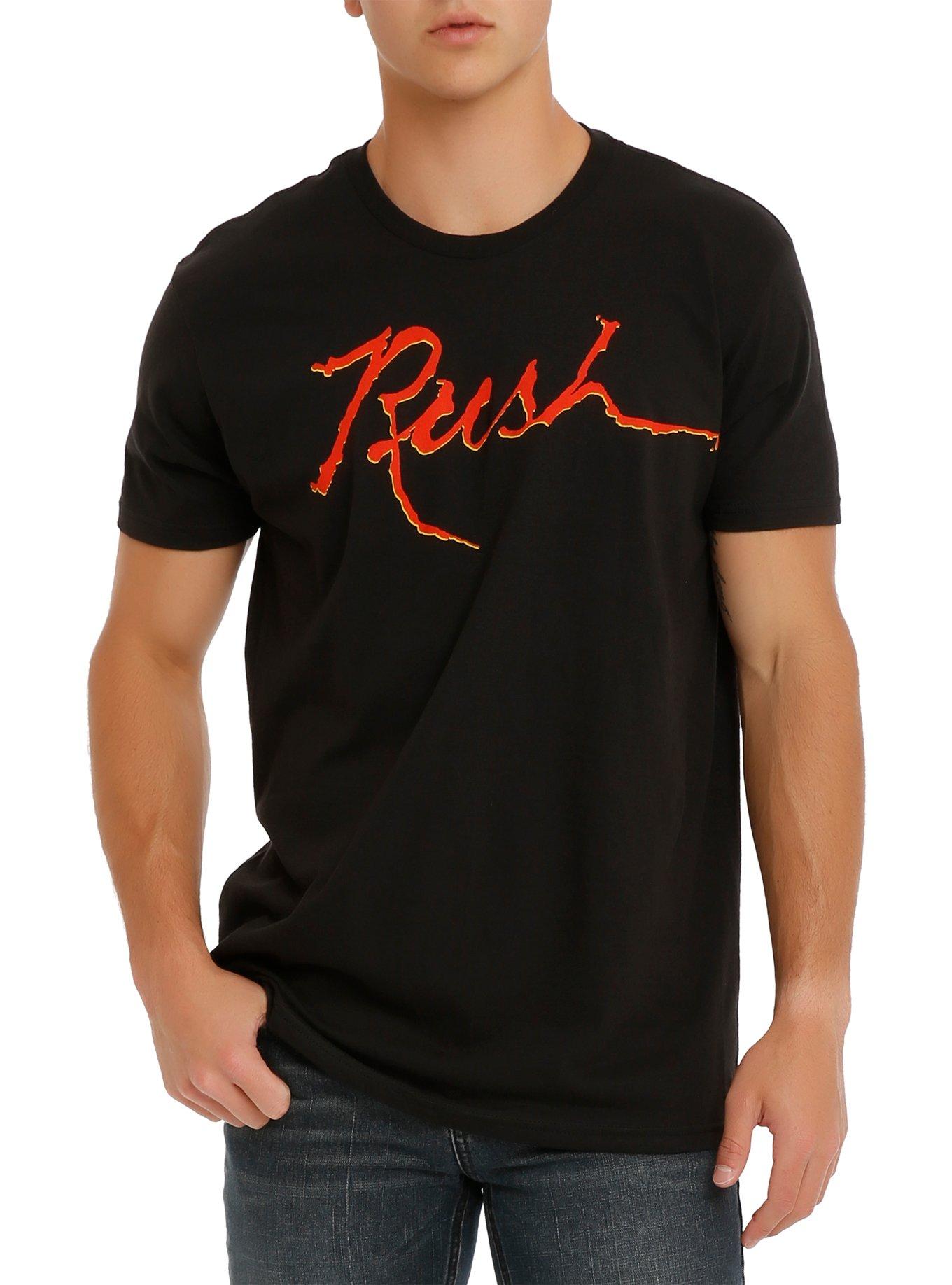 Rush All The Logos T-Shirt, BLACK, hi-res