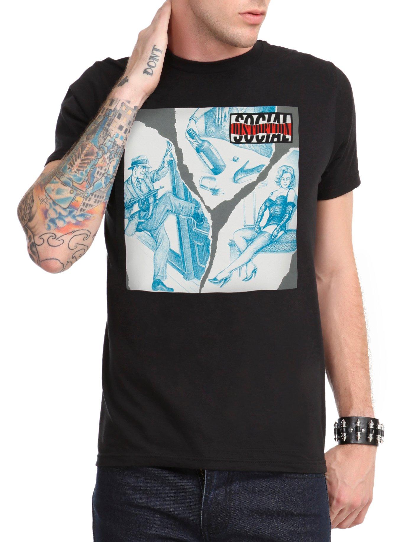 Social Distortion Self-Titled T-Shirt, BLACK, hi-res