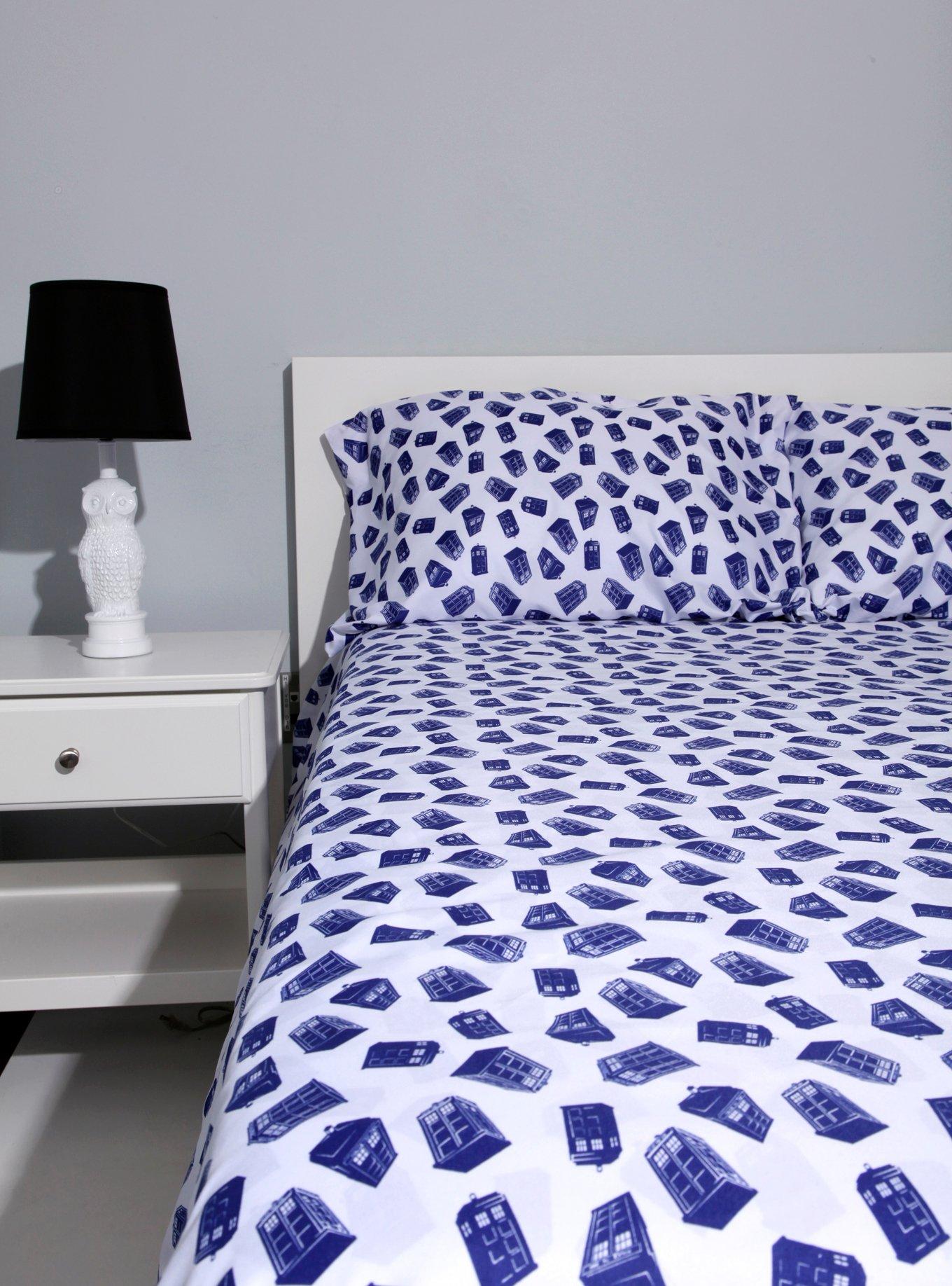 Doctor Who TARDIS Queen Sheet Set, , hi-res