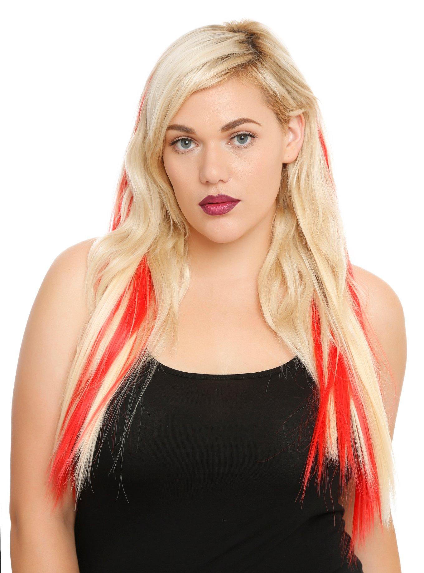 Red Clip-In Hair Extension, , hi-res
