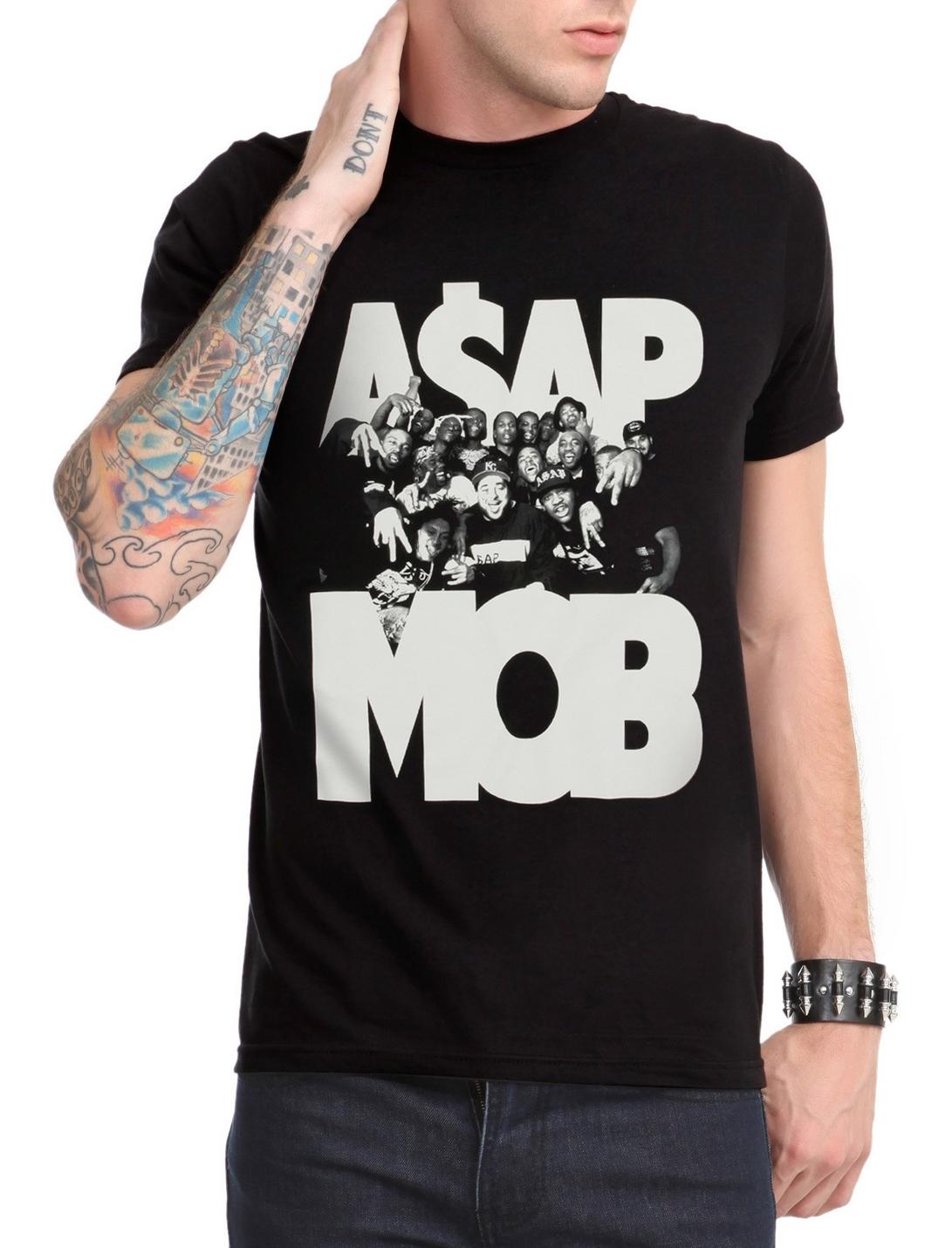 A$AP Mob Group T-Shirt, BLACK, hi-res