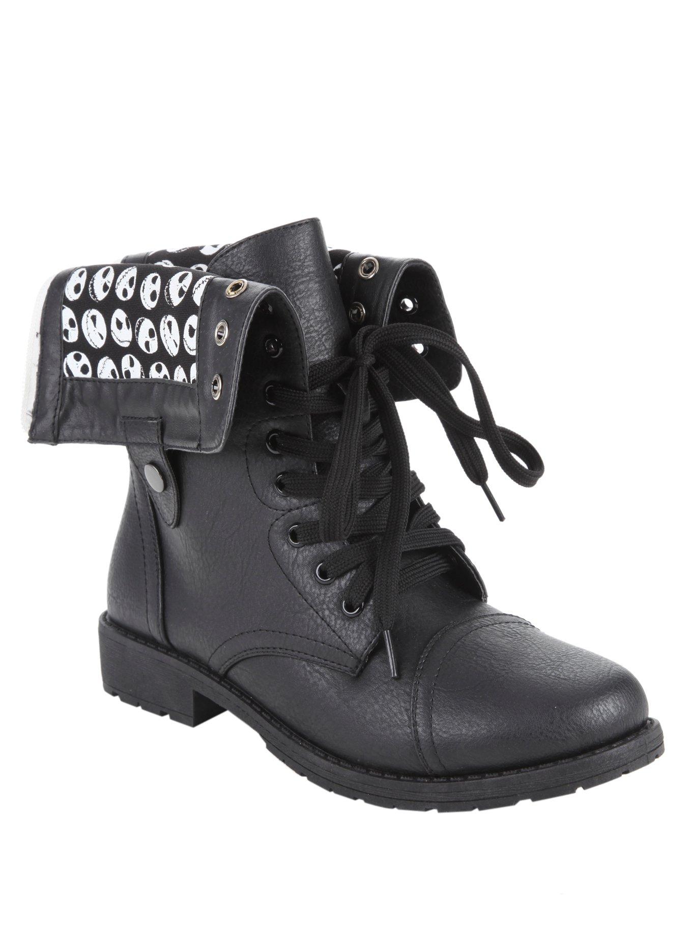 The Nightmare Before Christmas Jack Heads Combat Boots Hot Topic