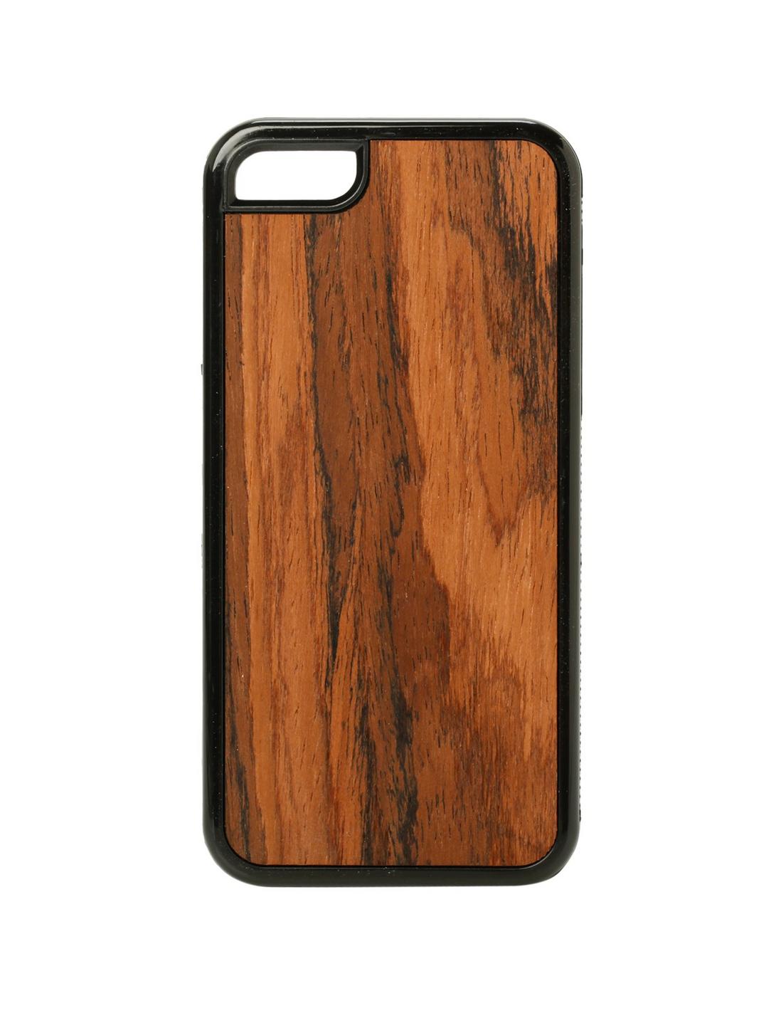 Mahogany Wood Inlay iPhone 5C Case, , hi-res