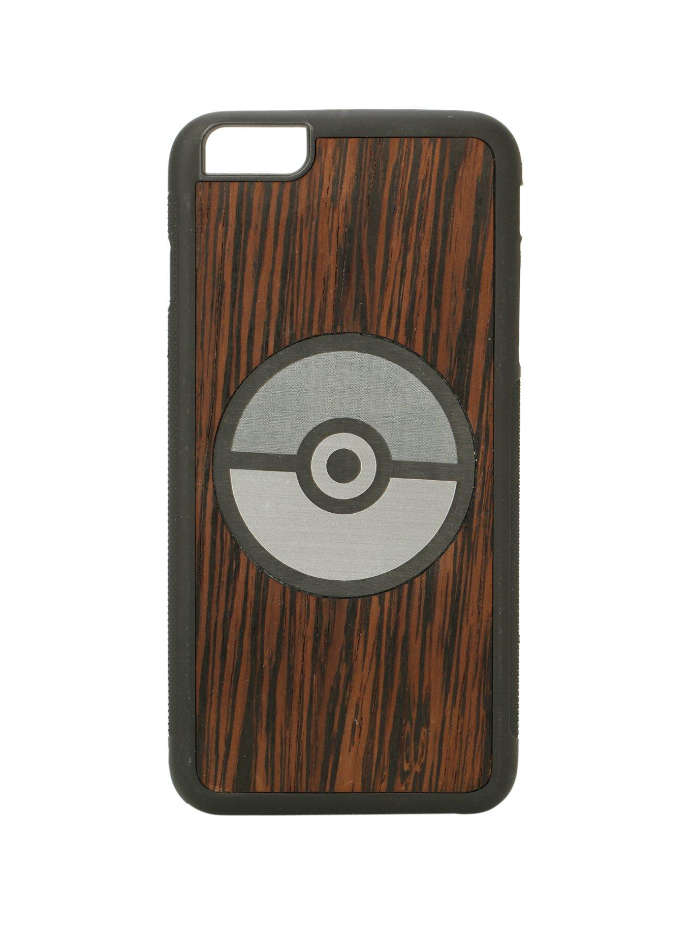 Pokemon Poke Ball Wood Inlay iPhone 6 Plus Case, , hi-res