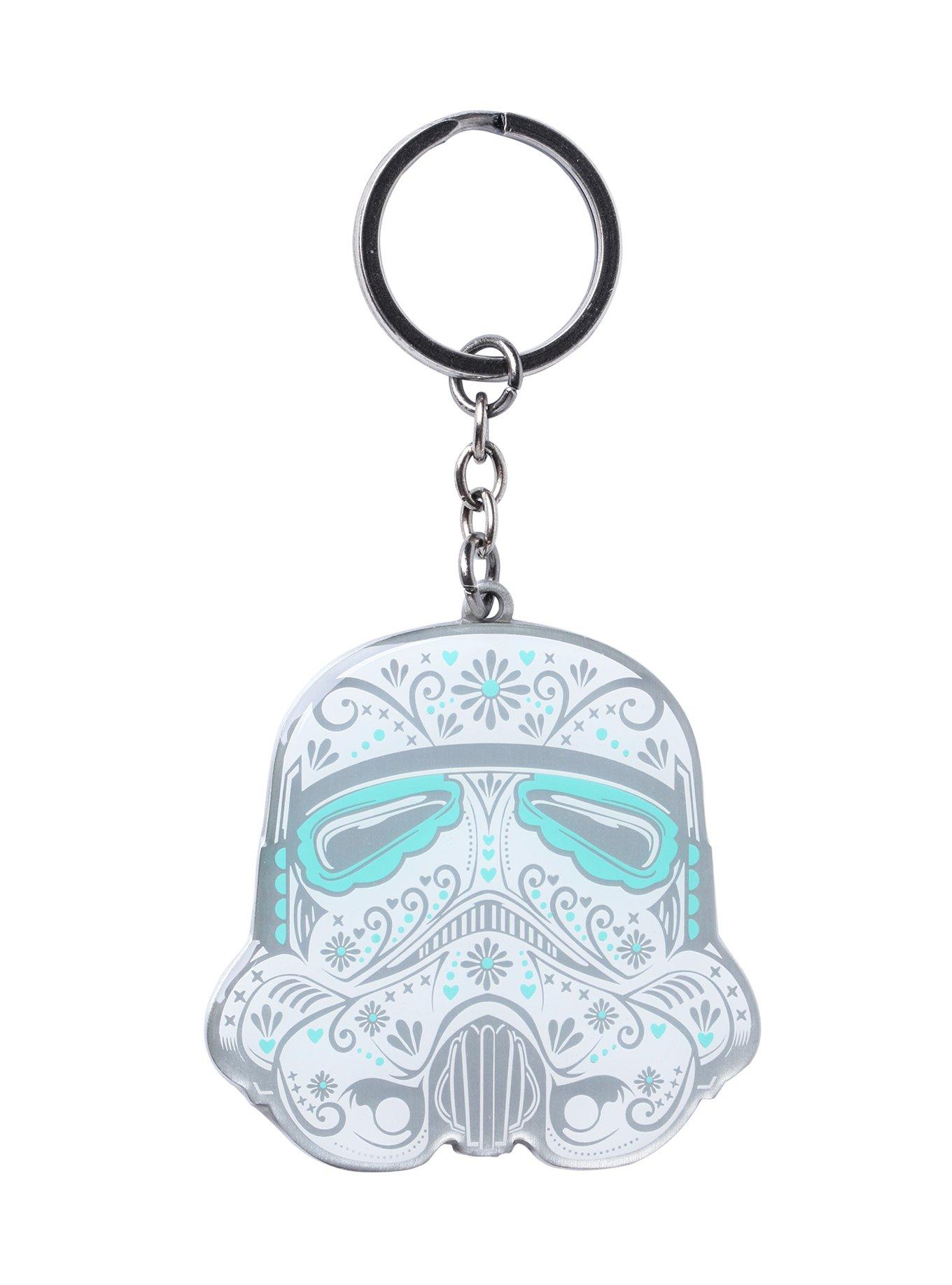 Loungefly Star Wars Day Of The Dead Stormtrooper Key Chain, , hi-res