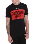 Twenty One Pilots Clique Box Logo T-Shirt, BLACK, hi-res