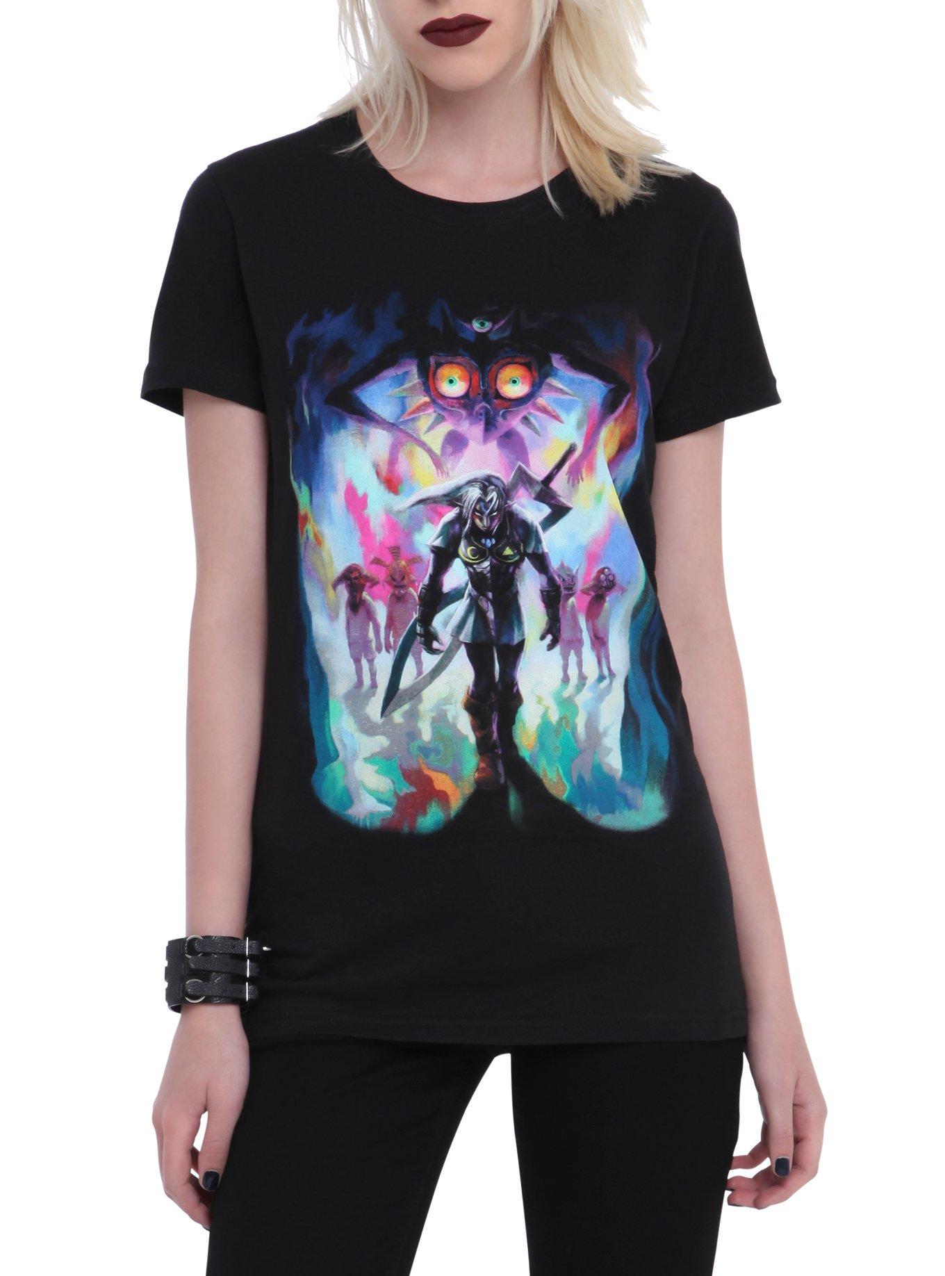 The Legend Of Zelda: Majora's Mask 3D Fierce Diety Girls T-Shirt, BLACK, hi-res