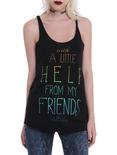 The Beatles Help From Friends Girls Tank Top, BLACK, hi-res