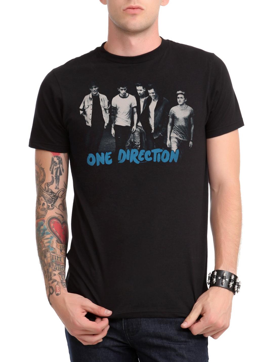 One Direction Group T-Shirt, BLACK, hi-res