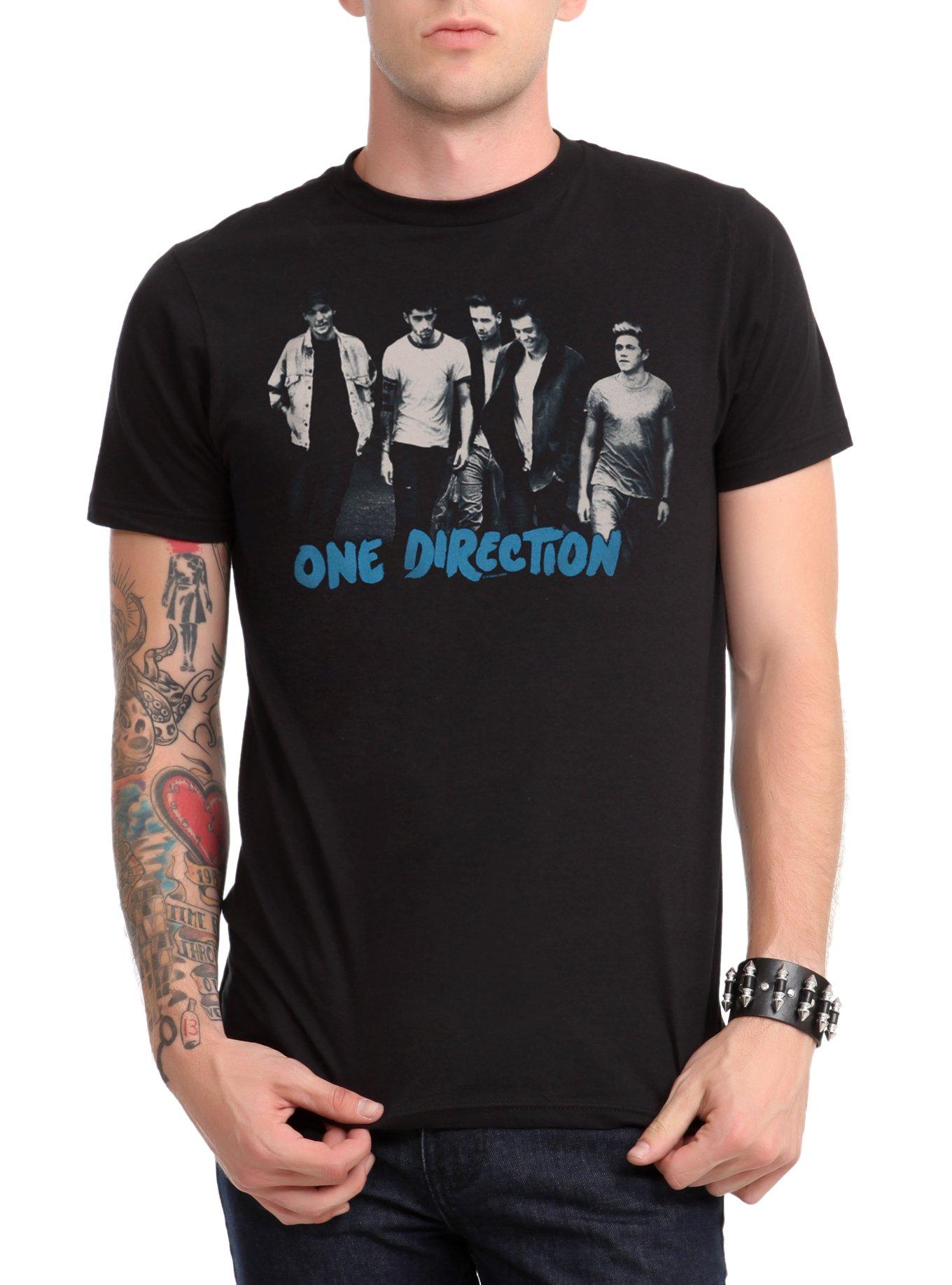 One Direction Group T-Shirt, BLACK, hi-res