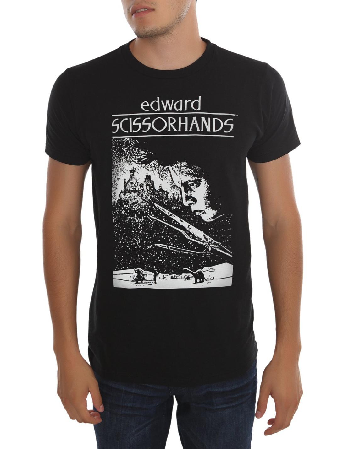 Edward Scissorhands Contrast Poster T-Shirt, , hi-res