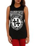 Sleeping With Sirens Hell Close To Heaven Girls Muscle Top, BLACK, hi-res
