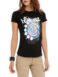 Blink-182 Dotted Smiley Girls T-Shirt, BLACK, hi-res