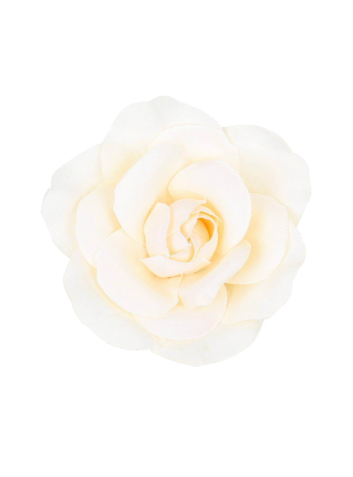Ivory Rose Hair Clip, , hi-res