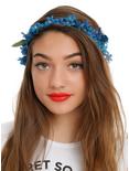 LOVEsick Royal Blue Flower Stretchy Headband, , hi-res