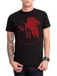 Neon Genesis Evangelion NERV Logo T-Shirt, BLACK, hi-res
