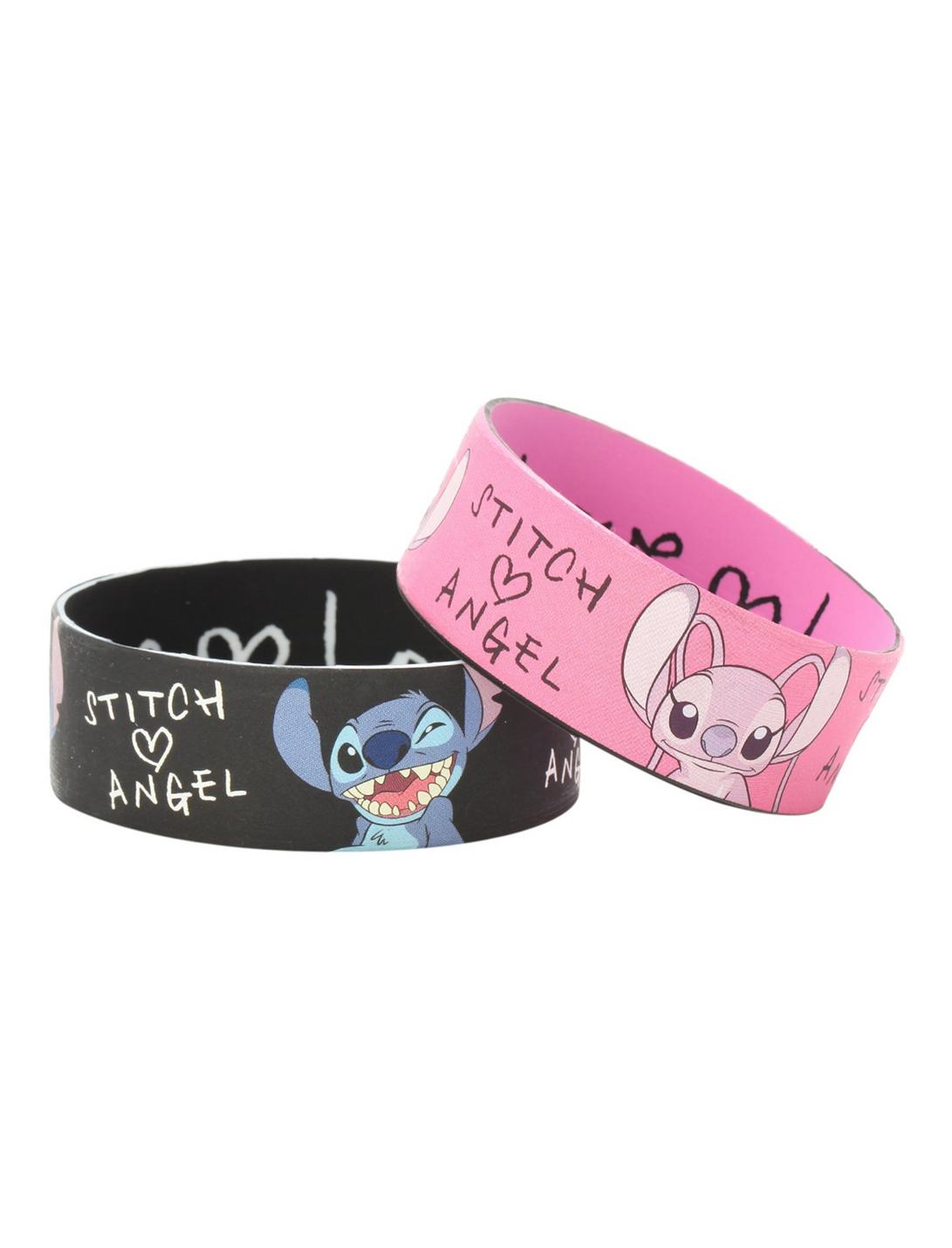 Disney Lilo & Stitch Love Rubber Bracelet 2 Pack, , hi-res