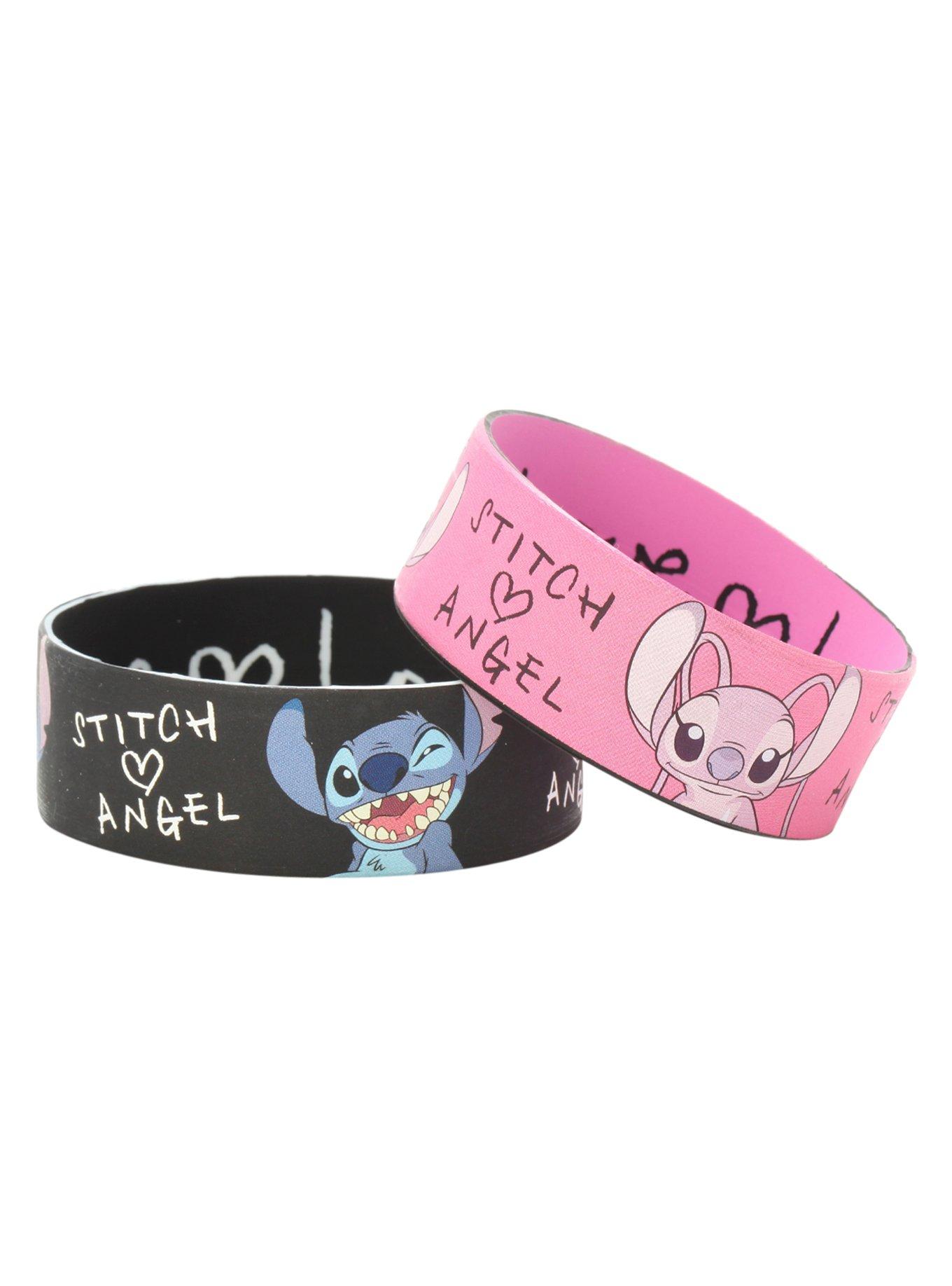 Disney Lilo & Stitch Love Rubber Bracelet 2 Pack, , hi-res
