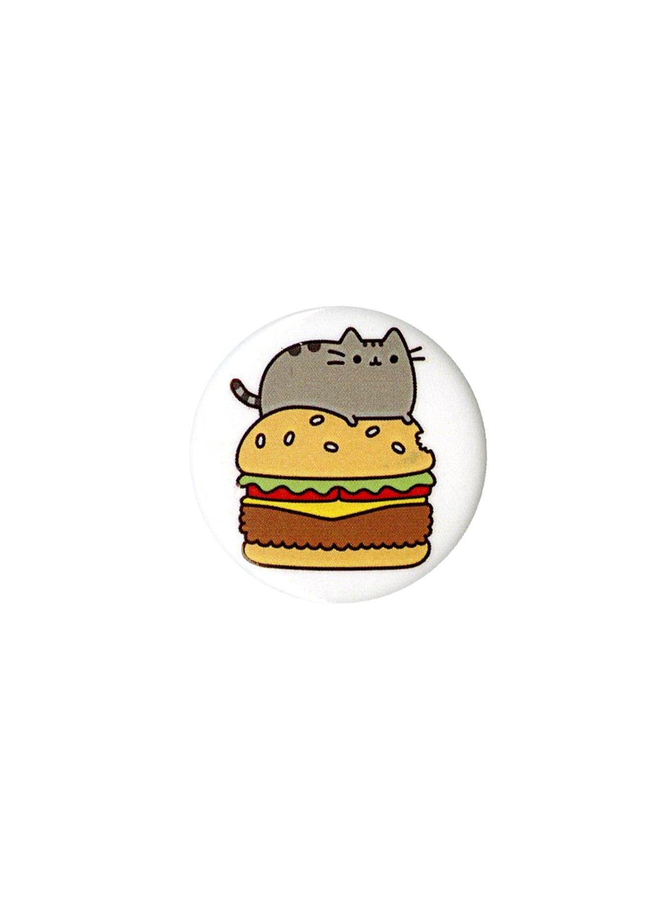 Pusheen Burger Pin, , hi-res