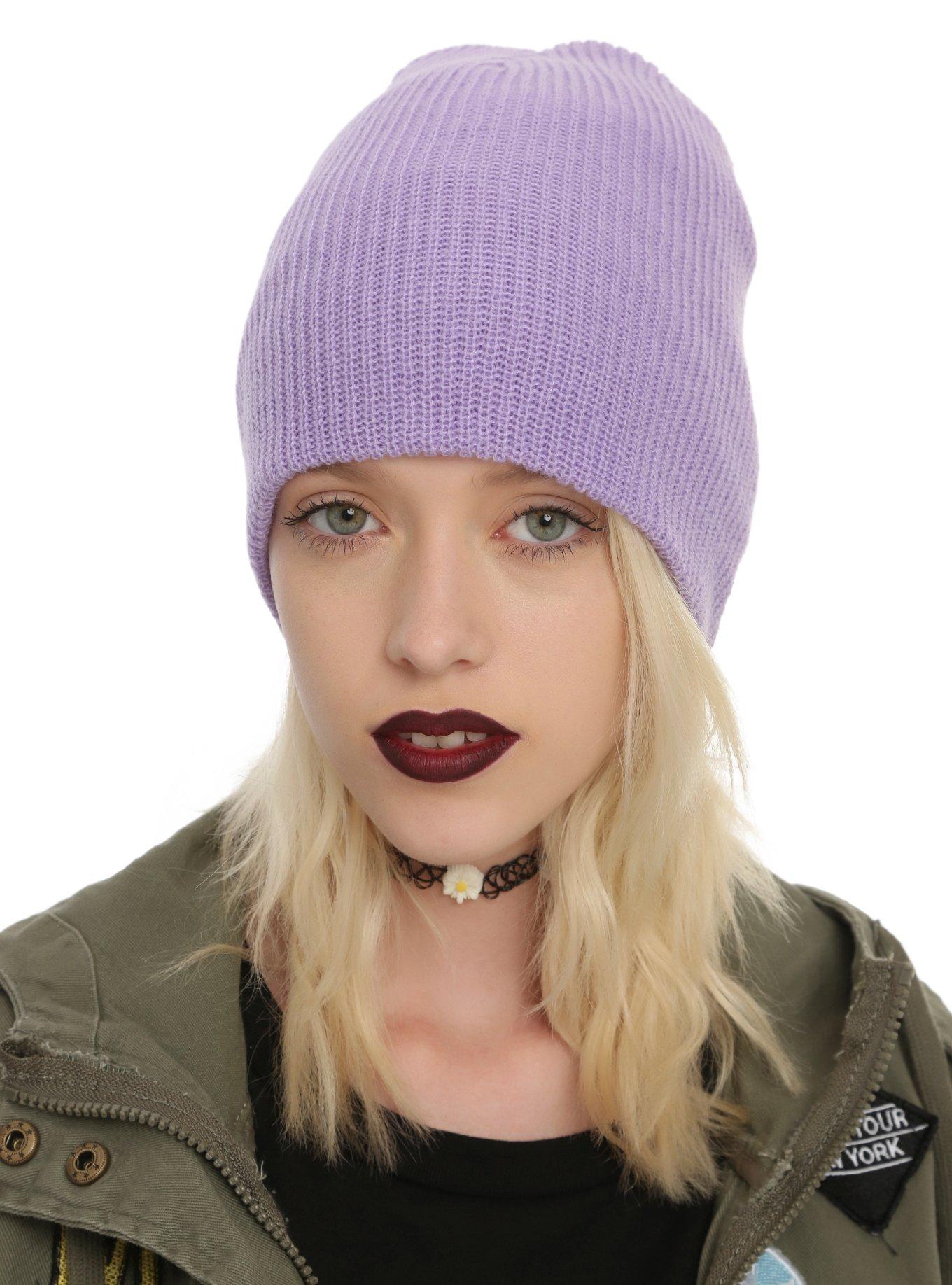 Lavender Beanie, , hi-res