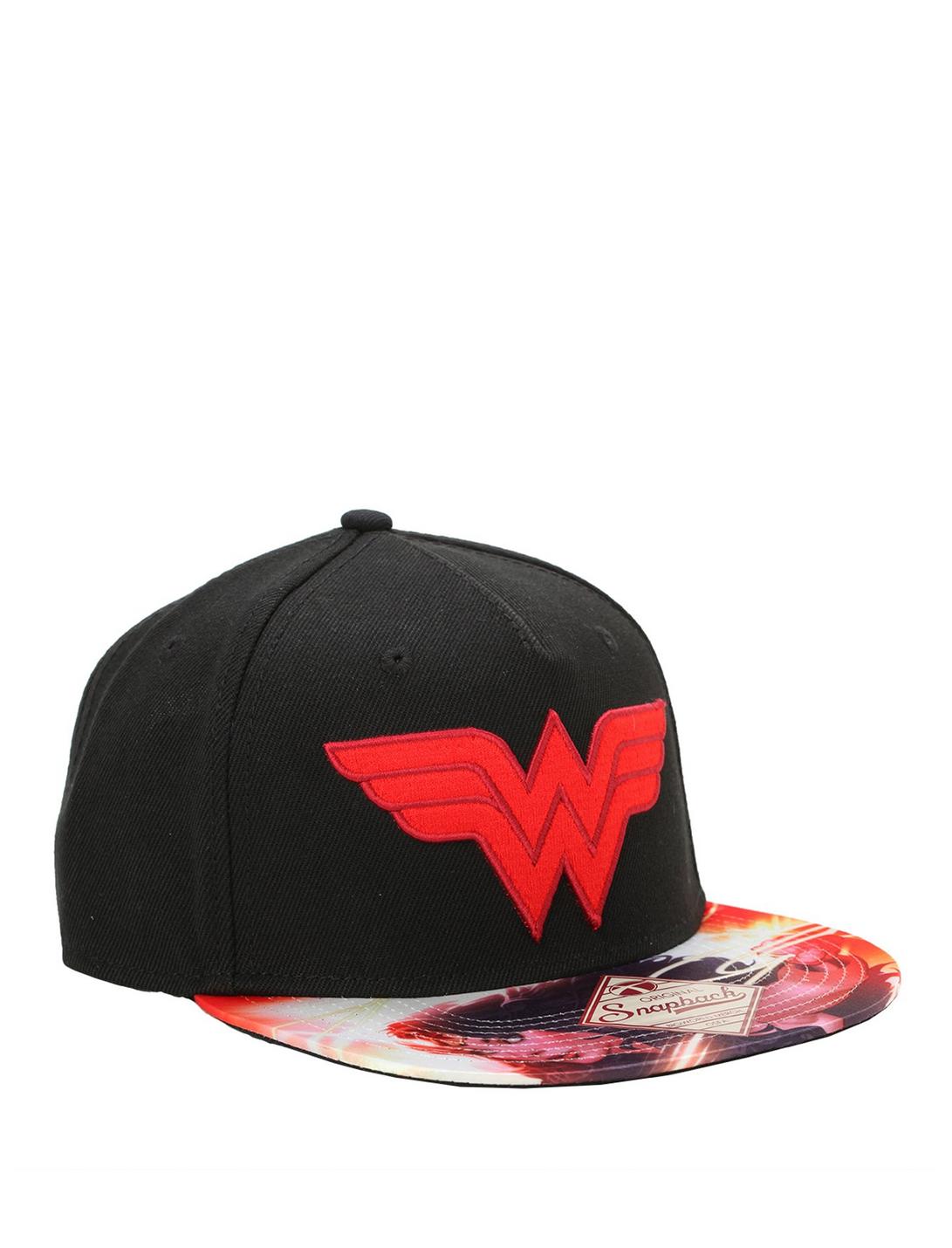 DC Comics Wonder Woman Logo Snapback Hat, , hi-res