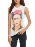 Frida Kahlo Lover Quote Girls Muscle Top, WHITE, hi-res