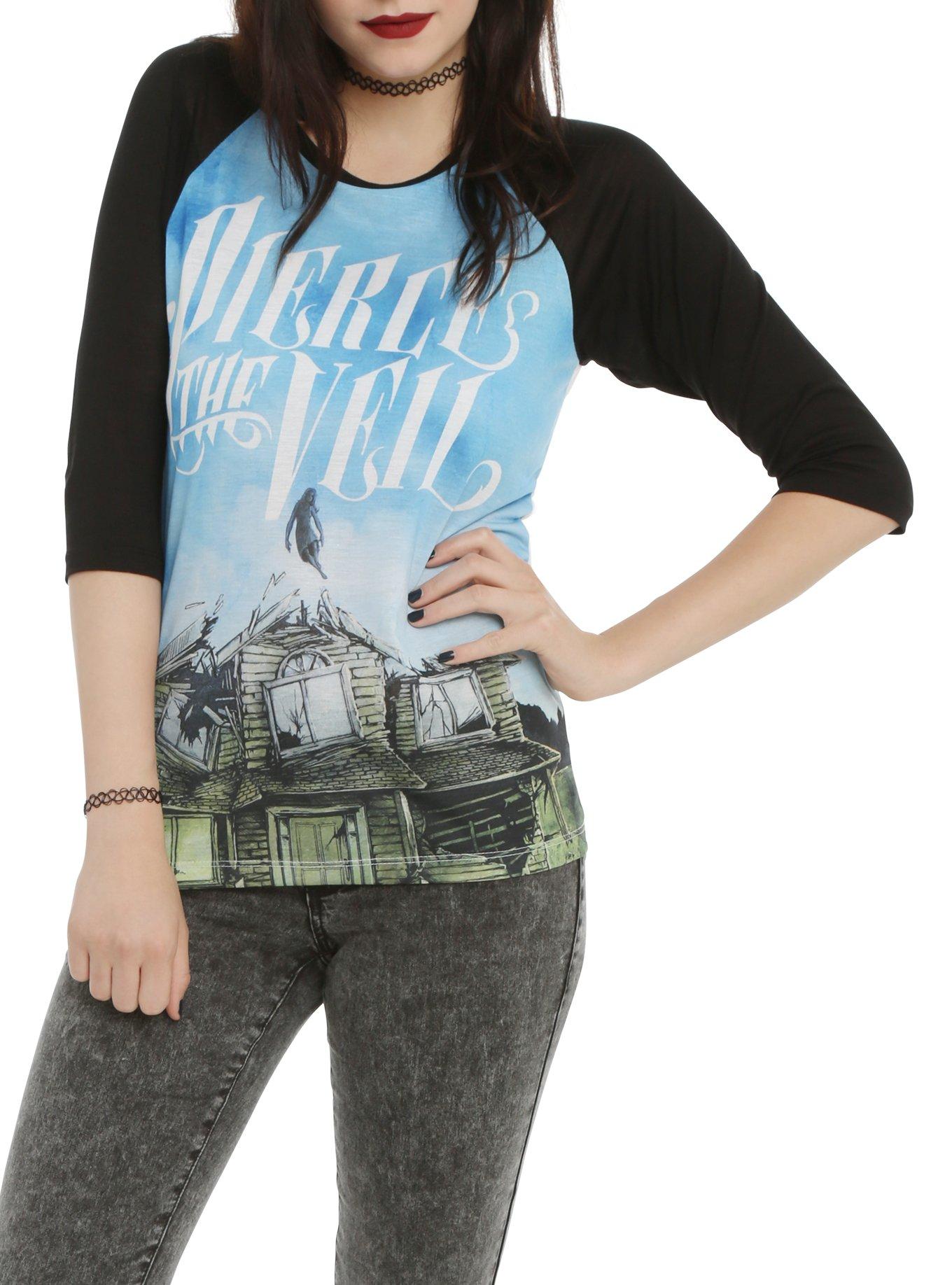 Pierce The Veil Collide Girls Raglan, , hi-res