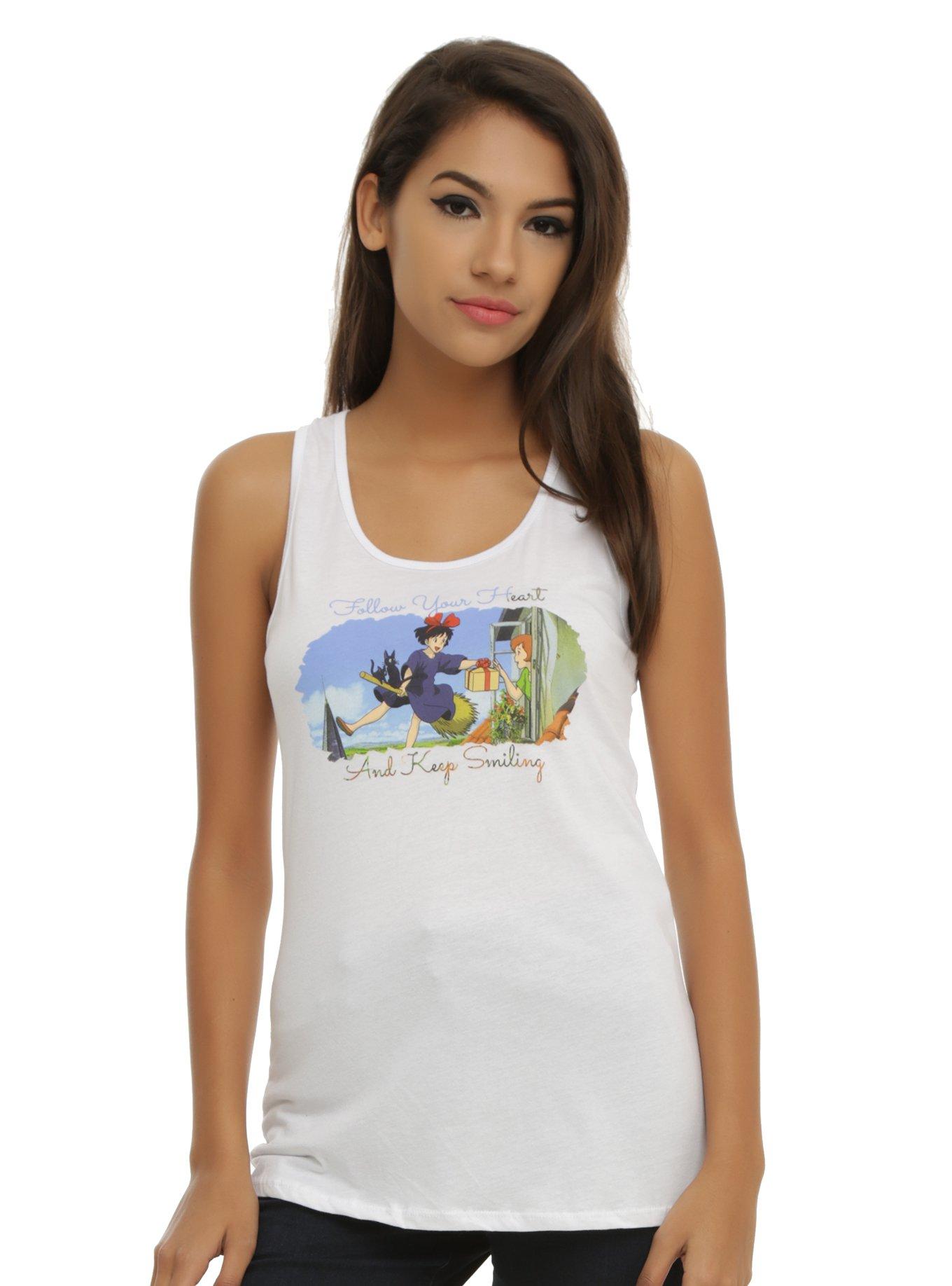 Studio Ghibli Her Universe Kiki's Delivery Service Follow Your Heart Girls Tank Top, BLACK, hi-res