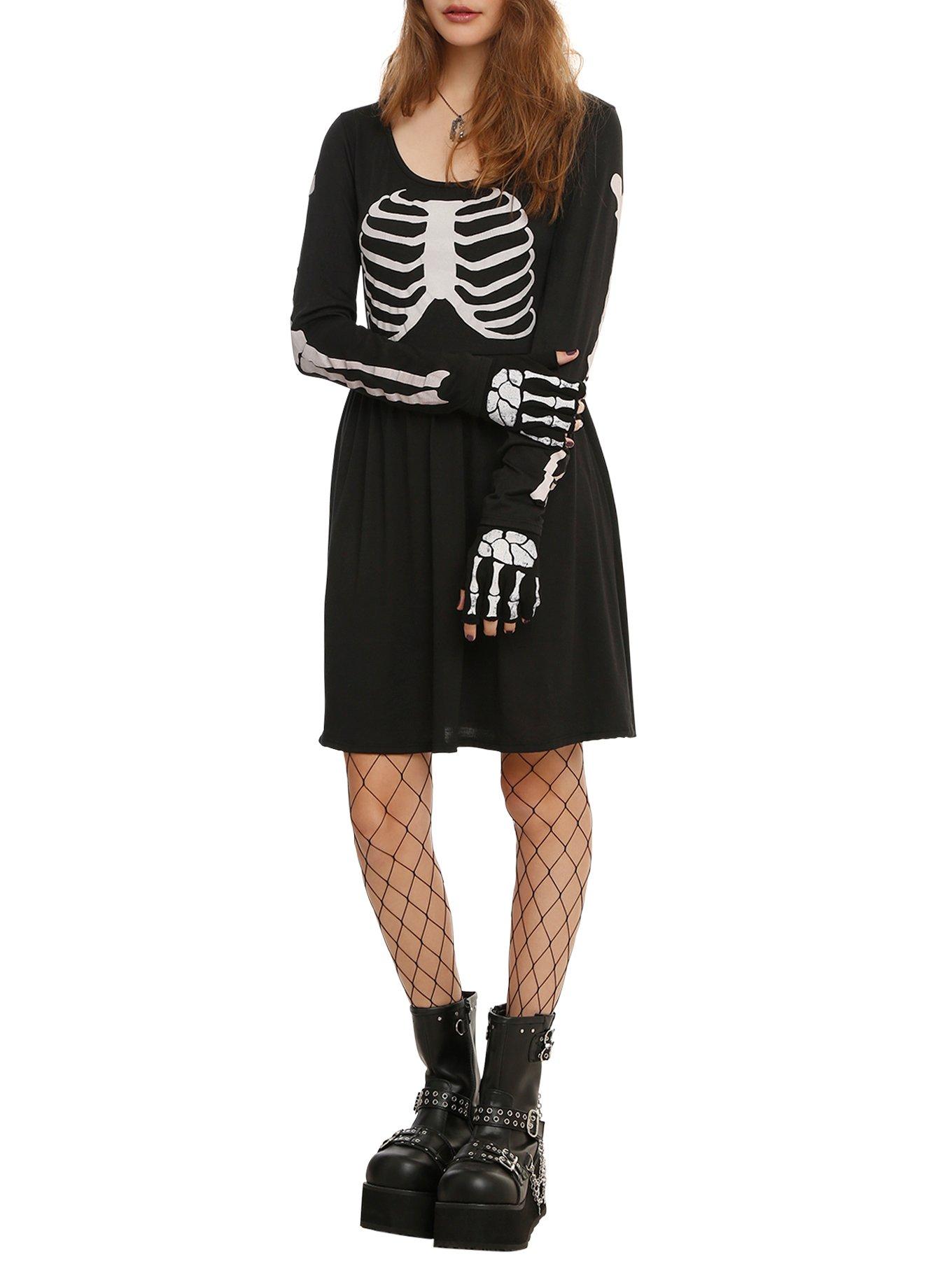 hot topic rib cage dress Corpse Bride Rib Cage Lace-Up Dress