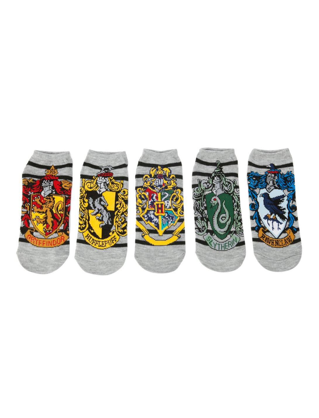 Harry Potter House Striped No-Show Socks 5 Pair, , hi-res