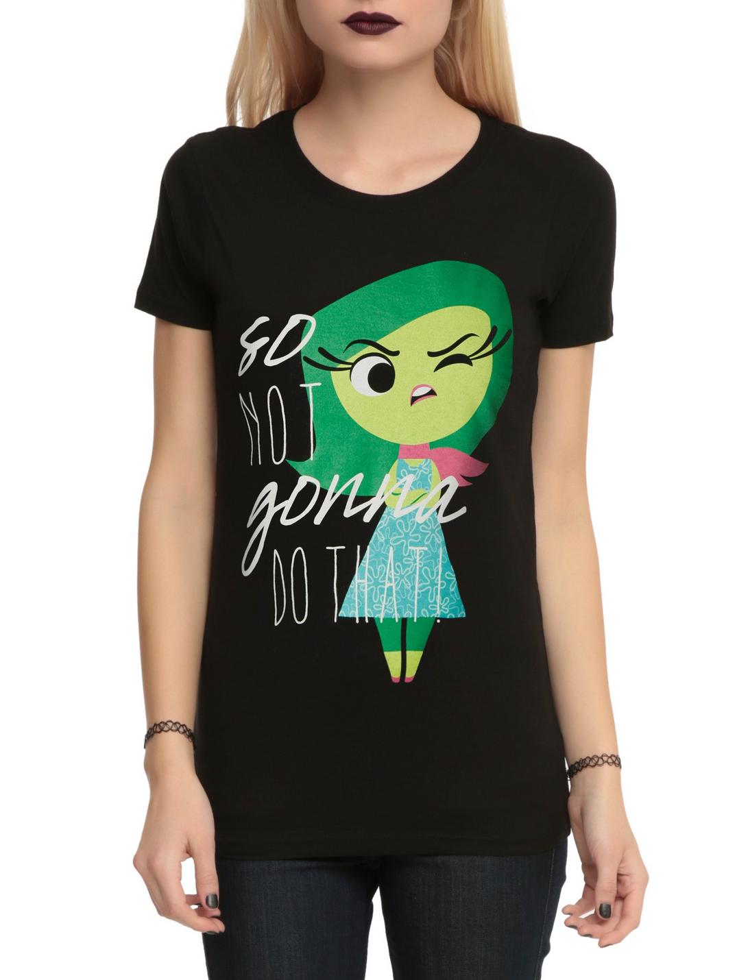 Disney Inside Out Disgust So Not Gonna Do That Girls T-Shirt, BLACK, hi-res