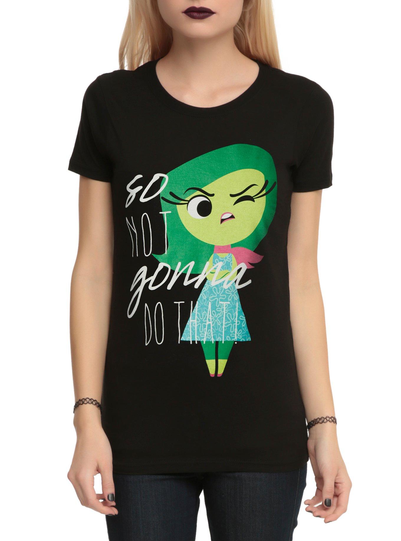 Disney Inside Out Disgust So Not Gonna Do That Girls T-Shirt, BLACK, hi-res